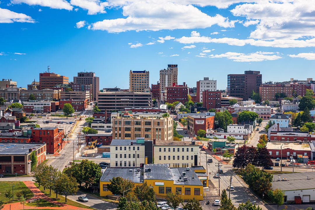 Aerial View of Portland Maine